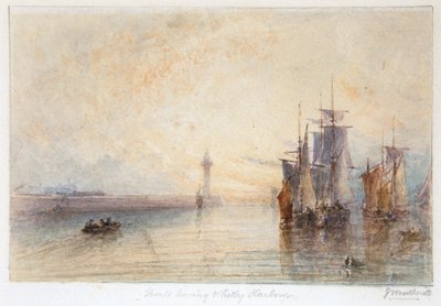 Schepen Verlaten Whitby Haven door George Weatherill