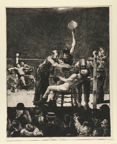 Tussen rondes nr. 1 door George Wesley Bellows