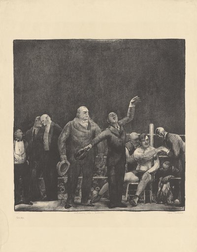 John L. Sullivan introduceren door George Wesley Bellows