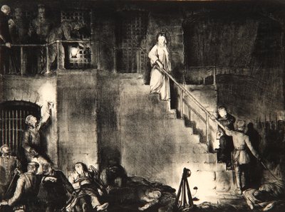 Moord op Edith Cavell door George Wesley Bellows