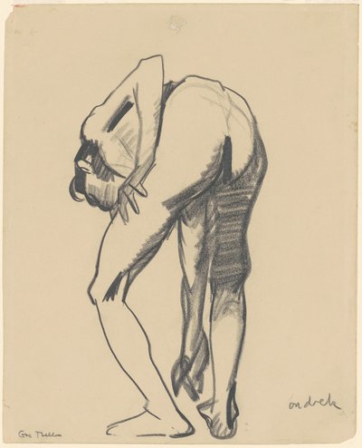 Studie voor Riverfront nr. 1, ca. 1915 door George Wesley Bellows
