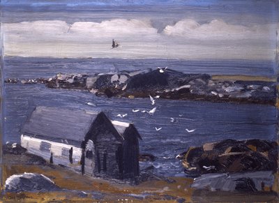De Meeuwen, Monhegan, ca. 1913 door George Wesley Bellows