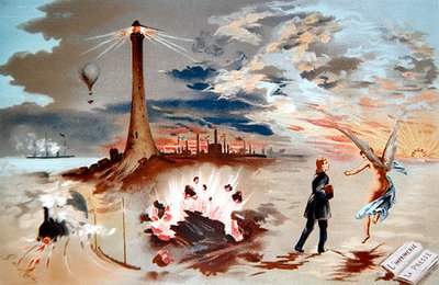 Vooruitgang door nieuwe uitvindingen door de geschiedenis heen door George de Mare