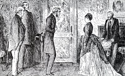 Een scène uit Wilkie Collins