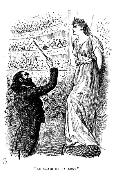 Au Clair de la Lune: de kracht van hypnose, 1894 door George du Maurier