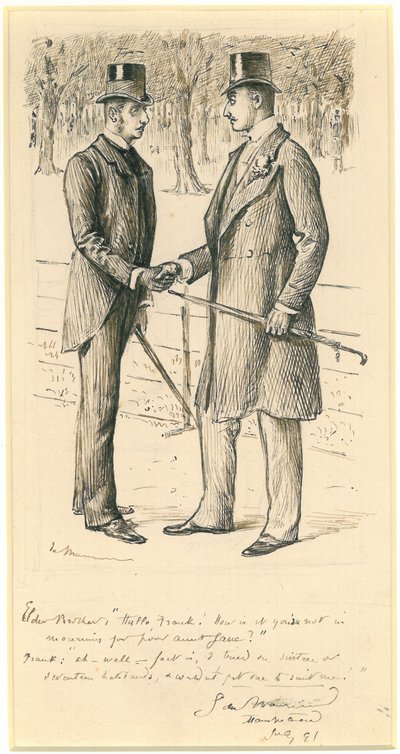 Hallo Frank!, 1891 door George du Maurier