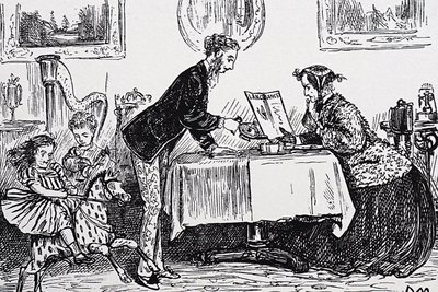 In 1865 kreeg Elizabeth Garrett Anderson als eerste vrouw een vergunning om geneeskunde te beoefenen door George du Maurier