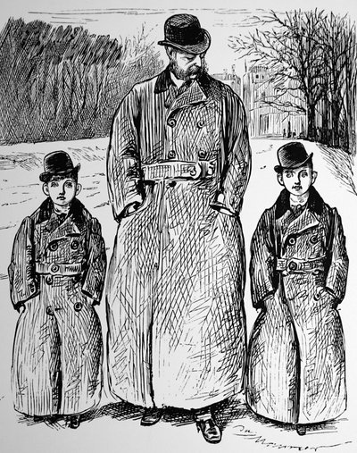 Het shilling-telegram door George du Maurier