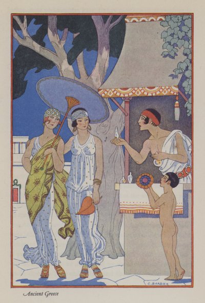 De Romantiek van Parfum: Oud Griekenland door Georges (after) Barbier