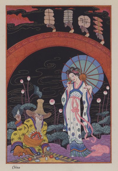 De Romantiek van Parfum: China door Georges (after) Barbier