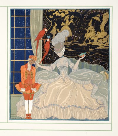 La Comtesse uit Personages de Comedie, uitgegeven 1922 door Georges Barbier