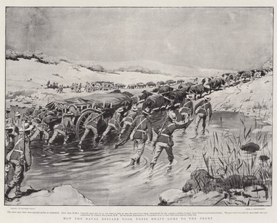 Hoe de Marinebrigade hun Zware Kanonnen naar het Front Brachten door Georges Bertin Scott