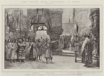 De Victor Hugo-eeuwfeest in Parijs door Georges Bertin Scott