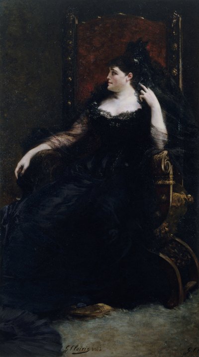 Portret van de operazangeres Gabrielle Krauss 1842-1906 door Georges Clairin