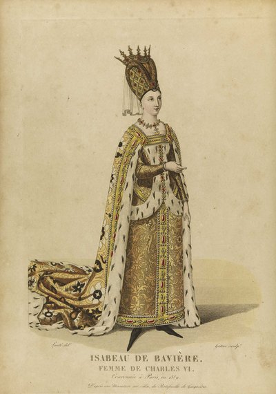 Isabeau van Beieren, koningin van Frankrijk door Georges Jacques Gatine