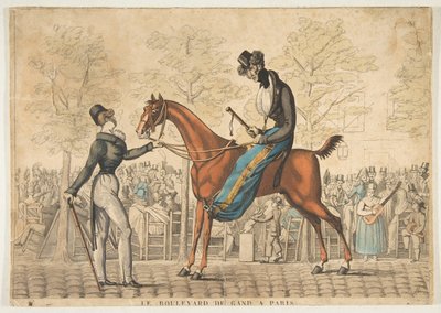 Le Boulevard de Gand à Paris, 19e eeuw door Georges Jacques Gatine
