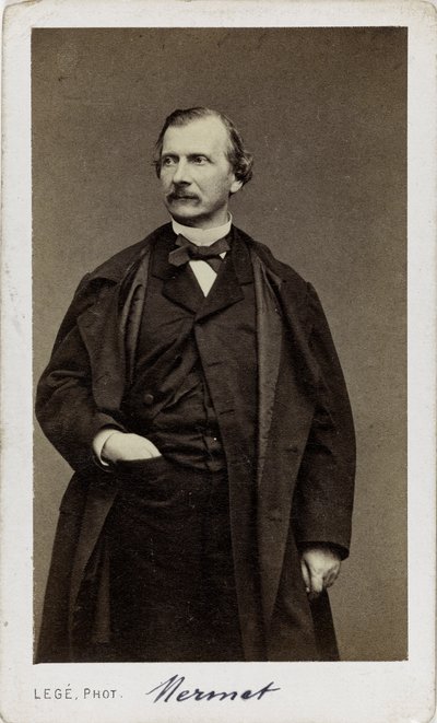 Portret van de Componist Auguste Mermet 1810-1889 door Georges Mathurin Legé