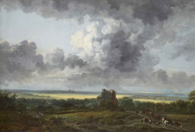 Frans: Paysage, omgeving van Chartres door Georges Michel