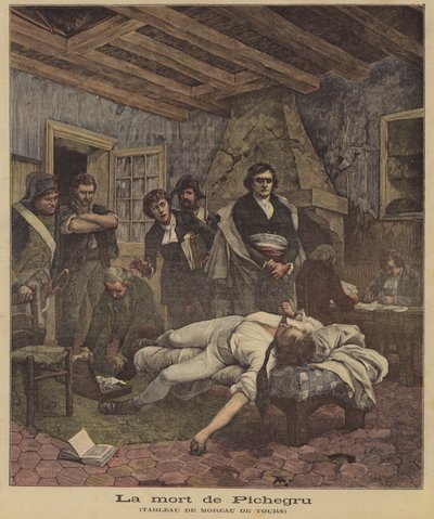 De dood van Pichegru door Georges Moreau de Tours