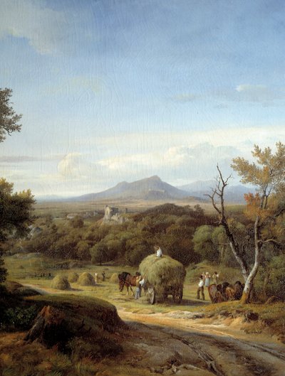 Landschapsscène (detail) door Georges Prieur