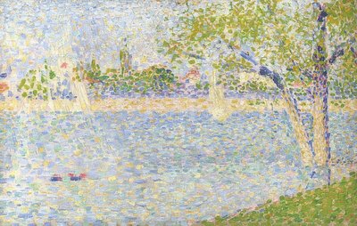 De Seine gezien vanaf de Grande Jatte door Georges Seurat