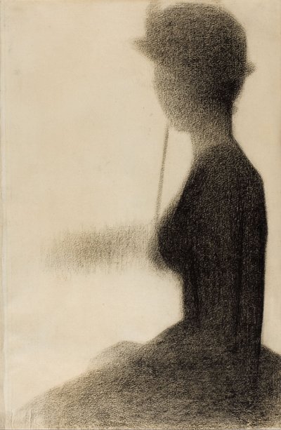 Zittende vrouw met parasol (studie voor La Grande Jatte) door Georges Seurat