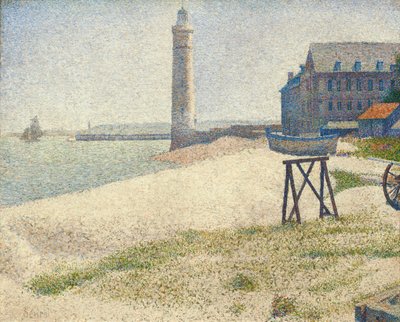 De Vuurtoren bij Honfleur, 1886 door Georges Seurat