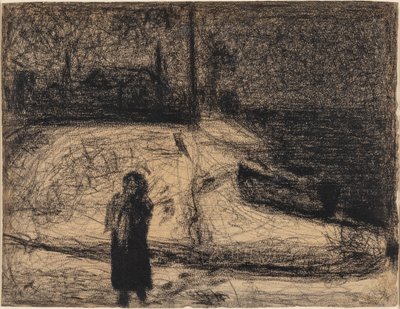 De Zone (buiten de stadsmuren) door Georges Seurat