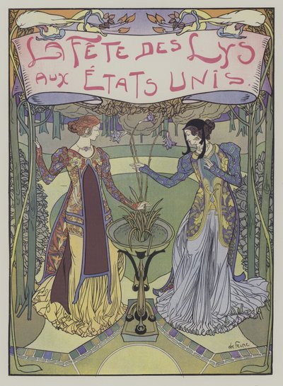 Festival van Lelies in de Verenigde Staten door Georges de Feure