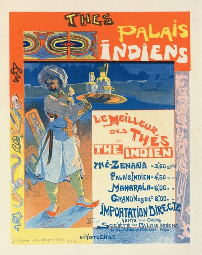 Thés du Palais Indien, c. 1900 door Georges de . Feure