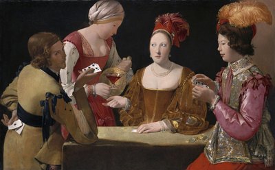De bedrieger met de klaverenaas door Georges de La Tour