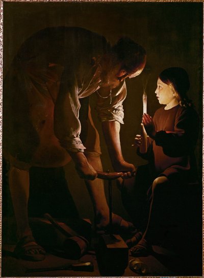 Sint Jozef Timmerman ... door Georges de La Tour