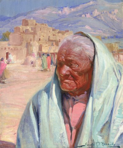 Antonio Concha, Oude Man van Taos, 1924 door Gerald Cassidy