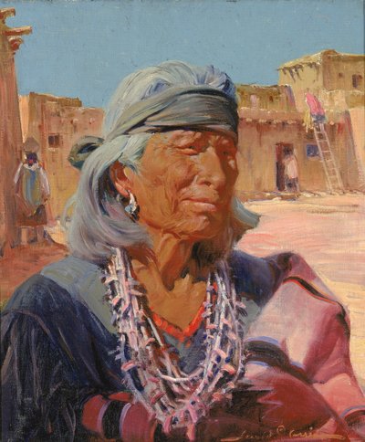 Oude Man van Zuni, Hogepriester Cacique, 1924 door Gerald Cassidy
