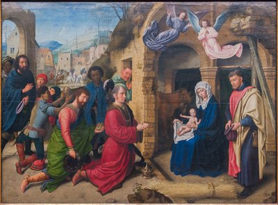 Duits: Die Anbetung der Könige (kopie naar Hugo van der Goes) Aanbidding der Koningen door Gerard David