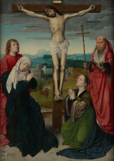 De kruisiging, ca. 1495 door Gerard David