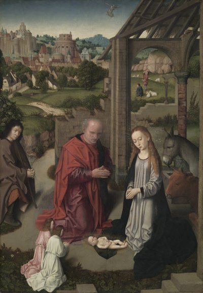 De Geboorte, c.1485-90 door Gerard David
