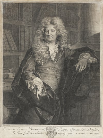 Frédéric Léonard door Gérard Edelinck