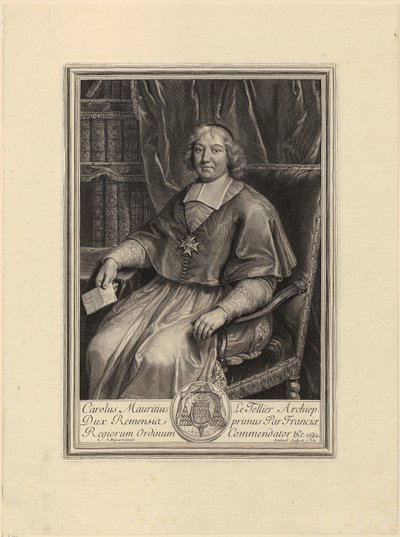 Portret van Raimond Poisson door Gérard Edelinck