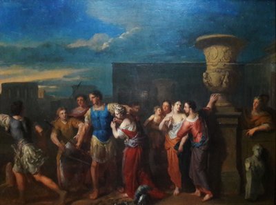 Scène uit de klassieke oudheid. door Gerard Hoet