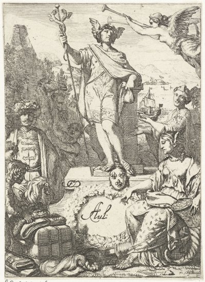 Allegorie op de handel met Mercurius door Gerard de Lairesse (rejected attribution)