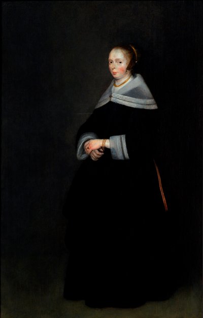 Deens:  Dameportræt Portret van een dame door Gerard ter Borch