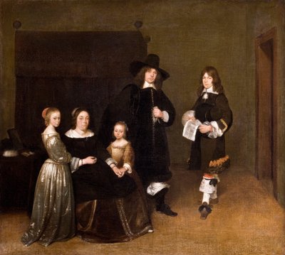 Portret van een Familie, 1656 door Gerard ter Borch