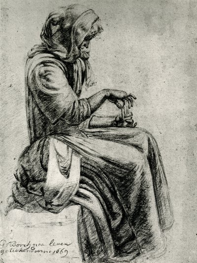 De waarzegger door Gerard ter Borch