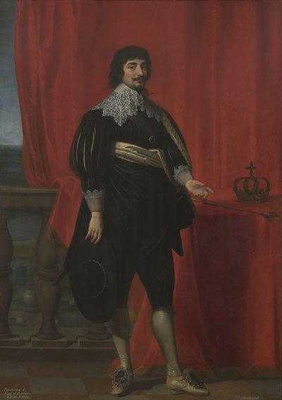 Portret van Frederik V, koning van Bohemen (1596-1632) door Gerard van Honthorst