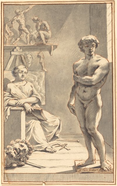 Allegorie van de beeldhouwkunst door Gerard van Houten