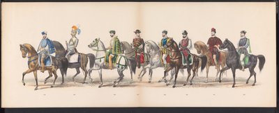 Maskerade van de Leidse studenten, 1870 (plaat 13) door Gerardus Johannes Bos
