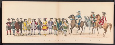 Maskerade van de Leidse studenten, 1875 (plaat 16) door Gerardus Johannes Bos