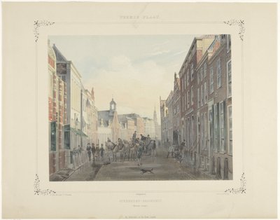 Studentensocieteit aan de Breedestraat in Leiden door Gerardus Johannes Bos