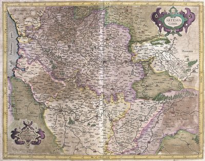 Artois, Frankrijk (gravure) door Gerardus Mercator